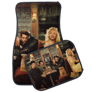 Blue Plate 2 Car Floor Mat