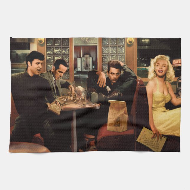 Blue Plate 2 Kitchen Towel (Horizontal)