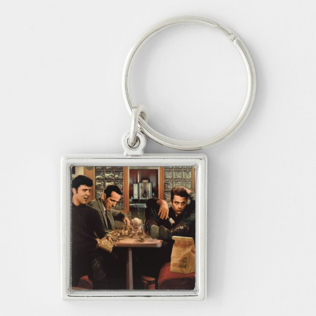 Blue Plate Keychain (Front)