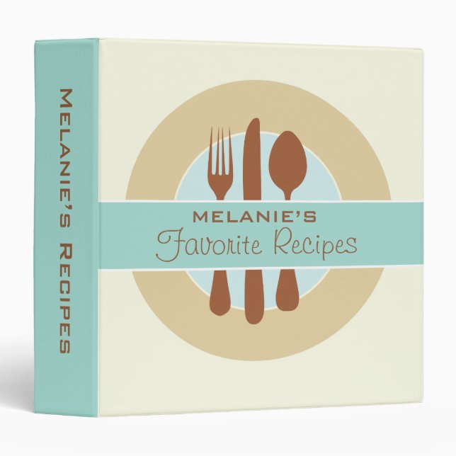 Blue Plate Recipe Binder (Front/Spine)