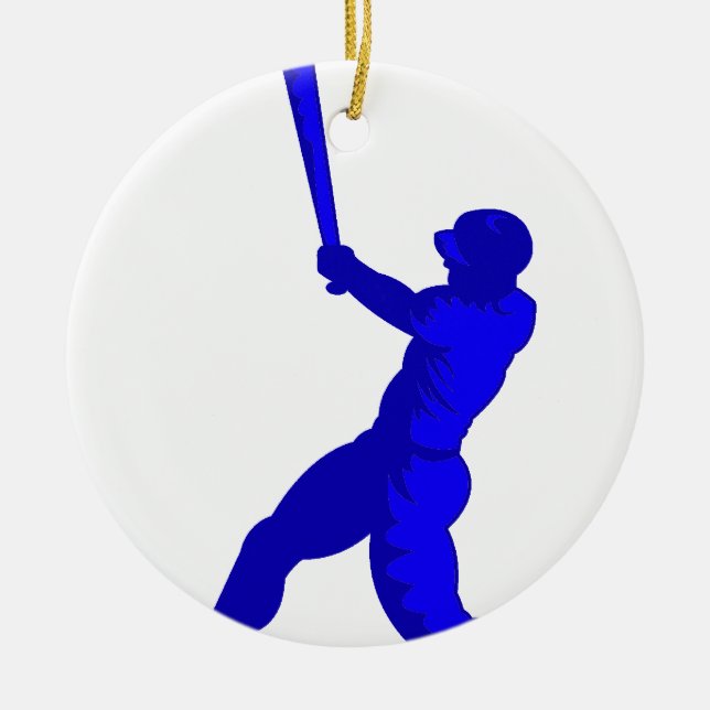 Blue Player Ceramic Ornament (Front)