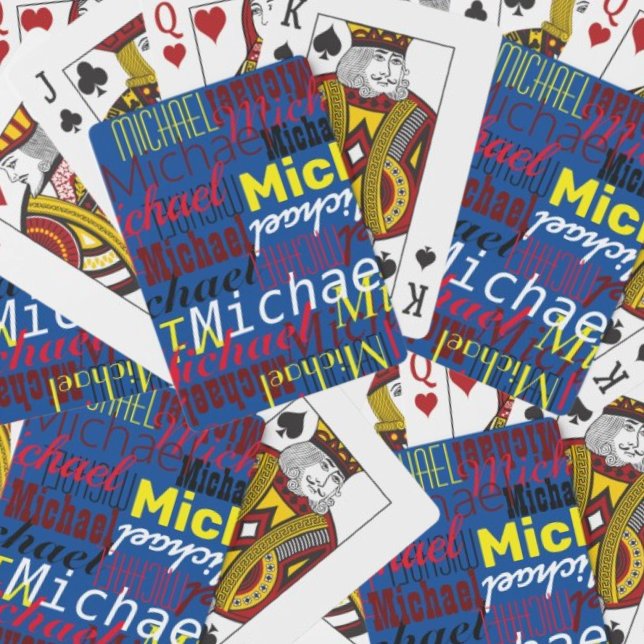 Blue playing cards with Names in Colors (Creator Uploaded)