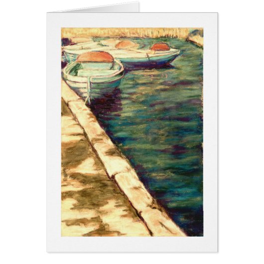 Blue Pleasure Boats Cards (Front)