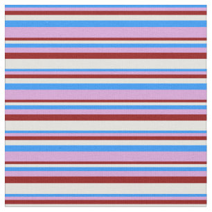 Blue, Plum, Dark Red, and Light Cyan Colored Fabric