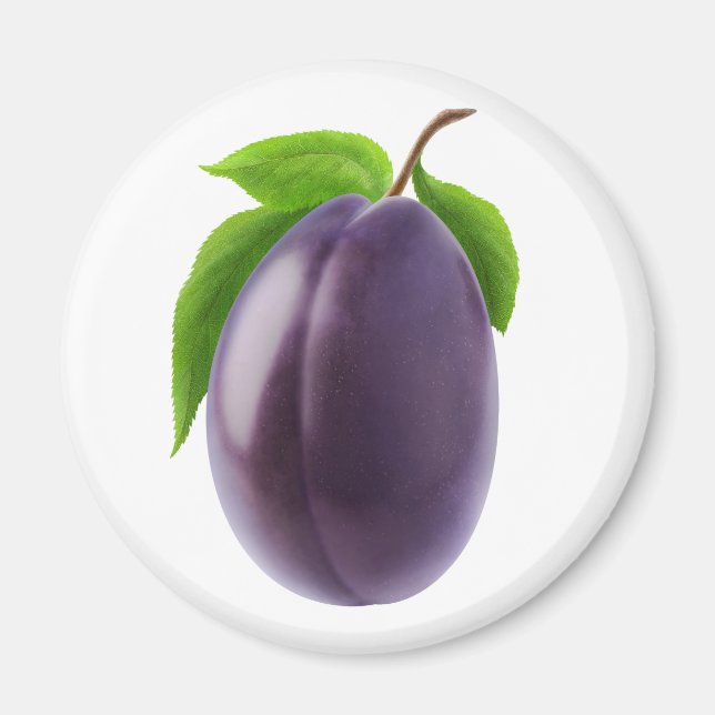 Blue plum magnet (Front)