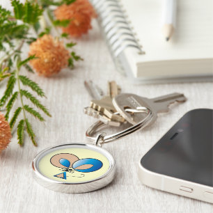 Blue Pocket Mouse Keychain