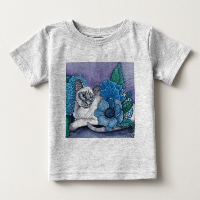 Blue Point Siamese cat Baby T-Shirt (Front)