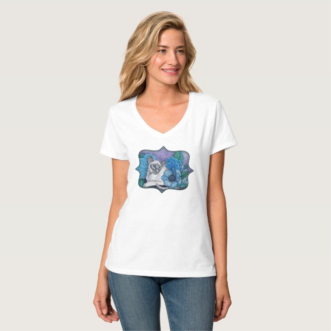Blue Point Siamese cat  T-Shirt (Front Full)