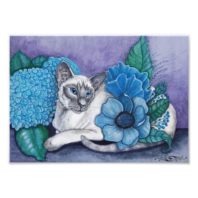 Blue Point Siamese Photo Print (Front)