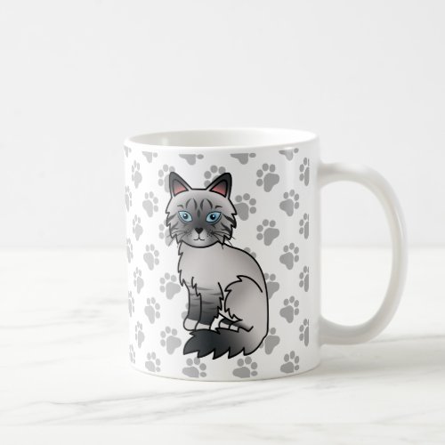 Blue Point Tabby Birman  Ragdoll Cute Cat  Paws Coffee Mug