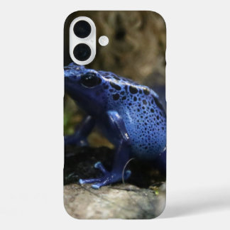 Blue Poison Arrow Frog iPhone 16 Plus Case