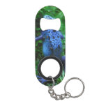 Blue Poison Arrow Frog Keychain Bottle Opener