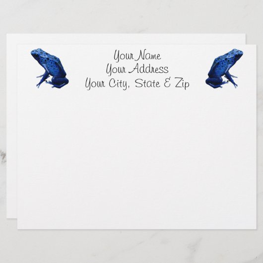 Blue Poison Dart Frog (Front/Back)