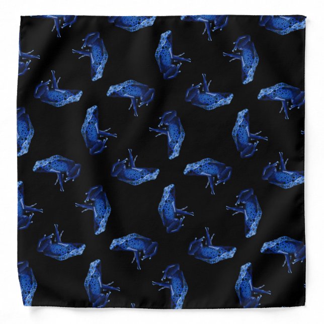 Blue Poison Dart Frog Bandana (Front)