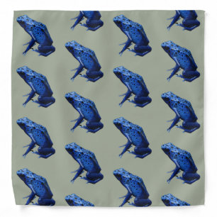Blue Poison Dart Frog Bandana