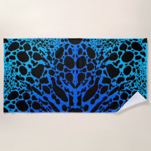 Blue Poison Dart Frog Beach Towel