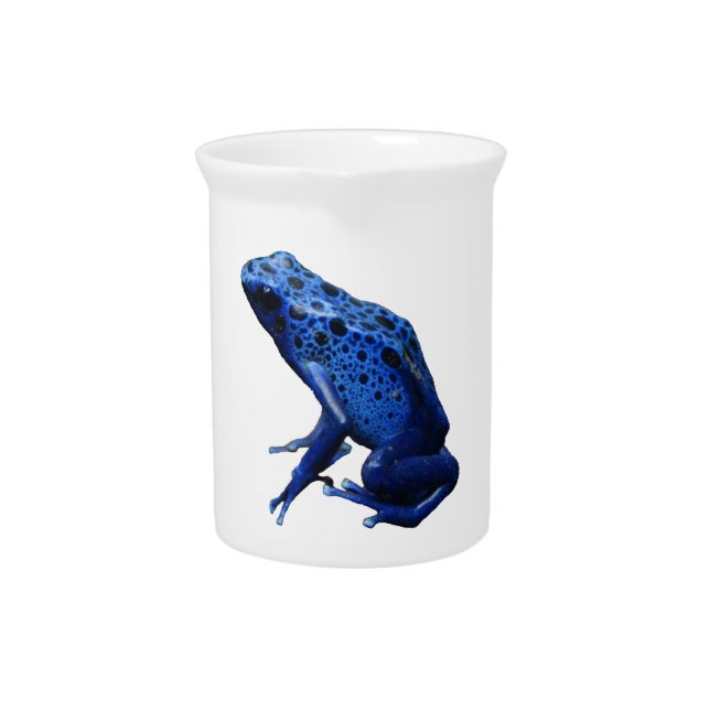 Blue Poison Dart Frog Beverage Pitcher (Front)