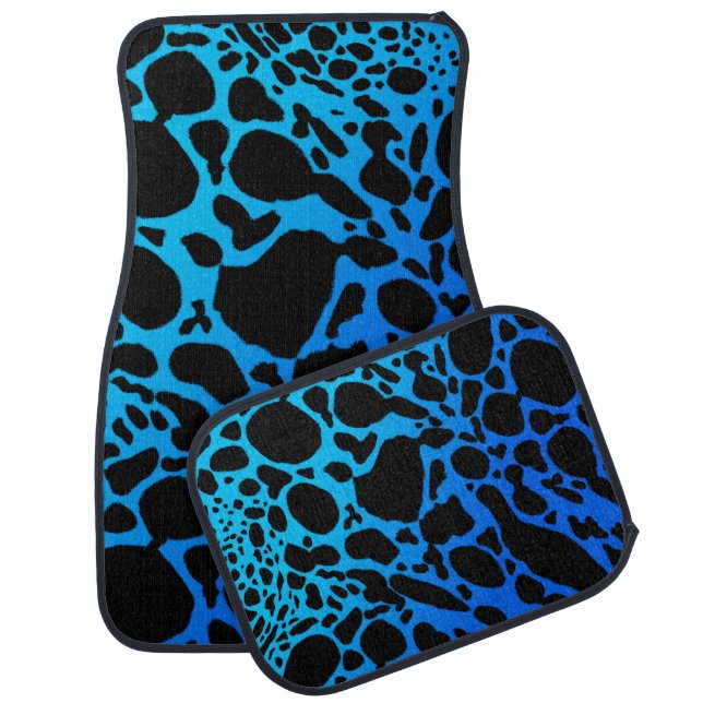 Blue Poison Dart Frog Car Floor Mat (Set)