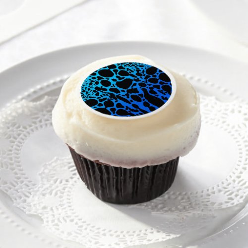 Blue Poison Dart Frog Edible Frosting Rounds
