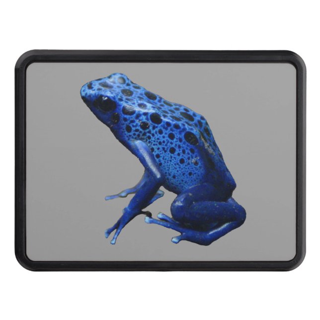 Blue Poison Dart Frog Hitch Cover (Front)