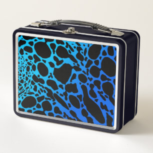 Blue Poison Dart Frog Metal Lunch Box