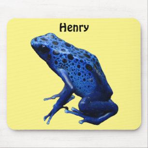 Blue Poison Dart Frog Mouse Pad