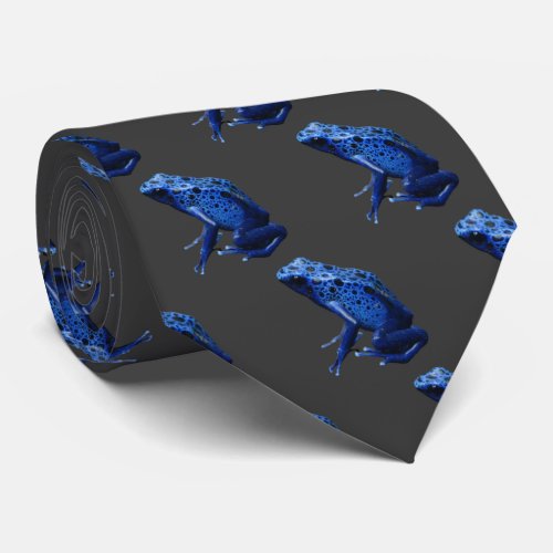 Blue Poison Dart Frog Neck Tie