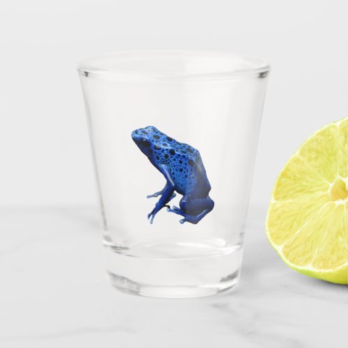 Blue Poison Dart Frog Shot Glass