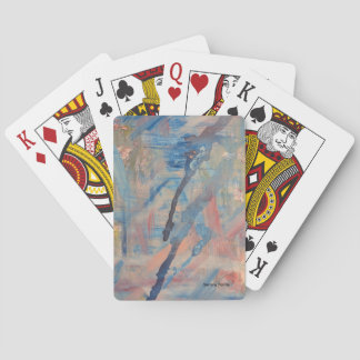 Blue  poker cards