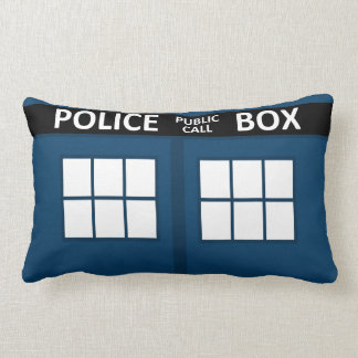 Blue Police Box Pillow