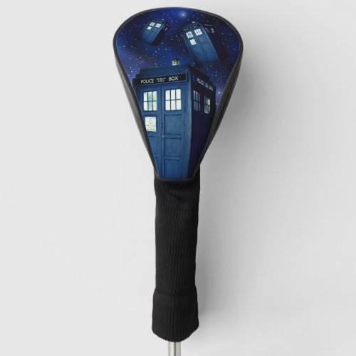 Blue Police Call Box Golf Head Cover