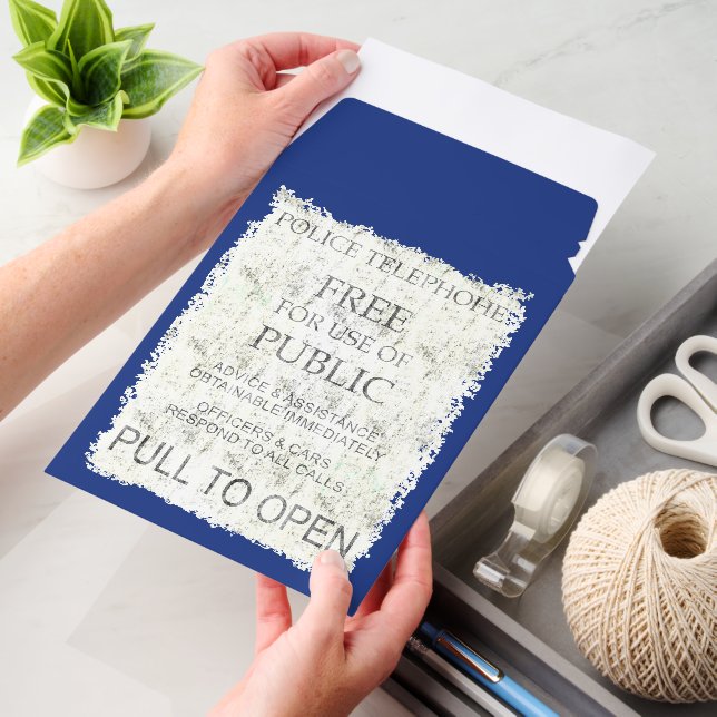 Blue Police Public Call Box - Explanations 2 Envelope Mailers (Desk)