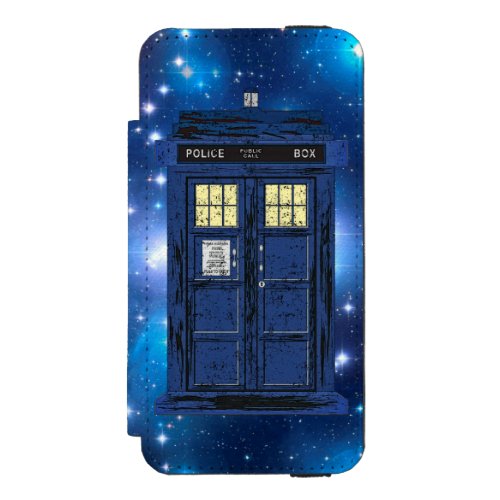 Blue Police Public Call Box _ UK Time Travel 1 iPhone SE55s Wallet Case