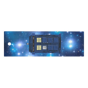 Blue Police Public Call Box - UK Time Travel 1 Ruler