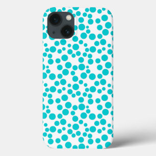 Blue polka dot  iPhone 13 case