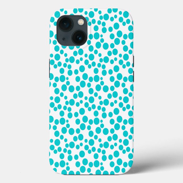 Blue polka dot  Case-Mate iPhone case (Back)