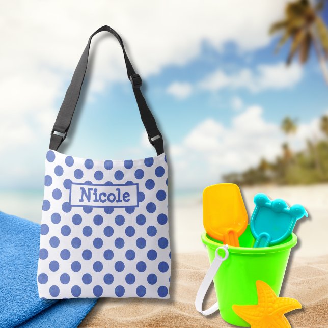 Blue Polka Dot Crossbody Bag (Creator Uploaded)