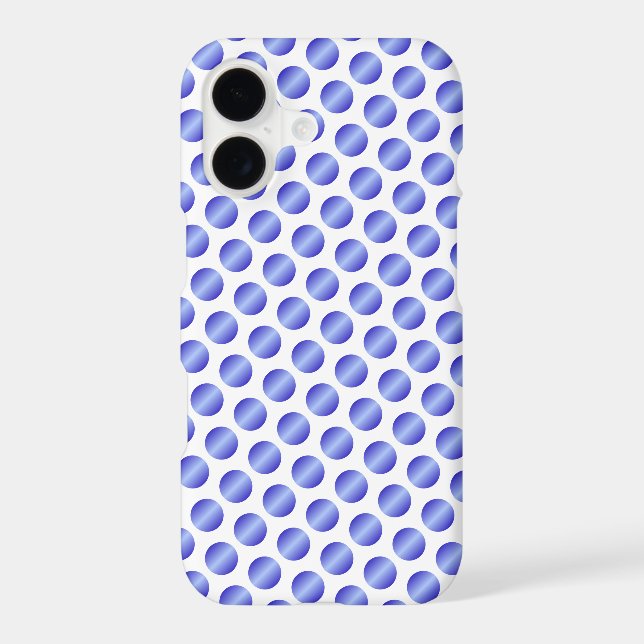 Blue Polka Dot Design iPhone Case (Back)