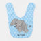 Blue Polka Dot Elephant Personalized