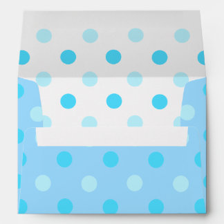 Blue Polka Dot Envelope A7