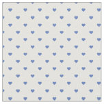 Blue Polka Dot Hearts Fabric