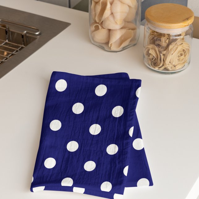 Blue Polka Dot Kitchen Towel (Creator Uploaded)