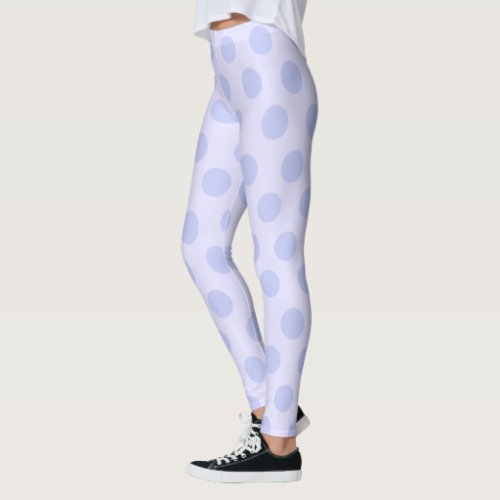 Blue Polka Dot  Leggings