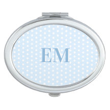 Blue Polka Dot Modern Brand Monogram