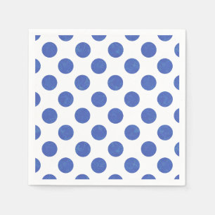 Blue Polka Dot Napkins