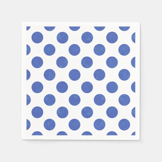 Blue Polka Dot Napkins (Front)