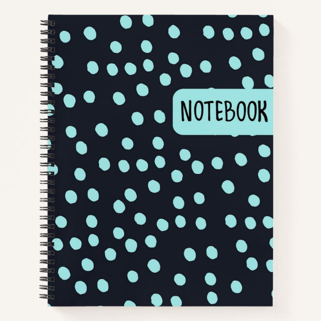 Blue Polka Dot Notebook (Front)