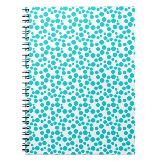 Blue polka dot  notebook (Front)