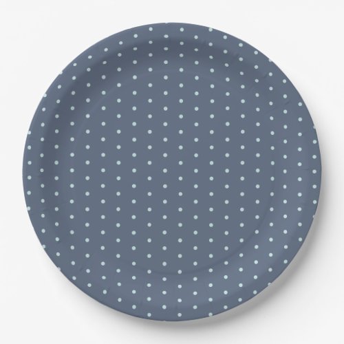 Blue Polka Dot Paper Plates