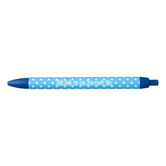 Blue Polka Dot Pen (Front)